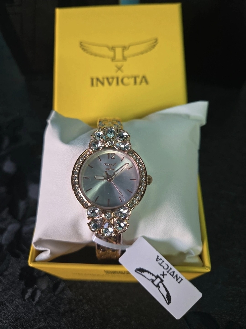 79109 Invicta Wildflower Flowers Crystals Rose Gold Bracelet Womens Watch 30mm